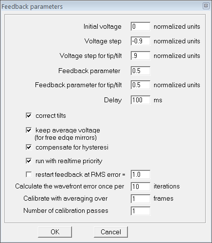 fb param calibration
